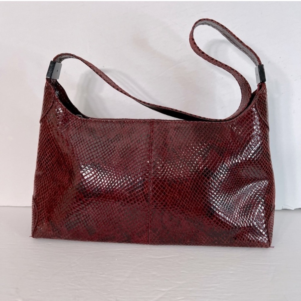 EUC Stuart Weitzman For Russell & Bromley Shoulder Bag Purse Snakeskin Pattern